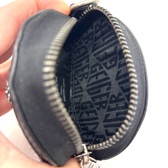 Kurt Geiger London Shoreditch Tweed Leather Coin Purse NIB/NWT - Picture 7 of 8